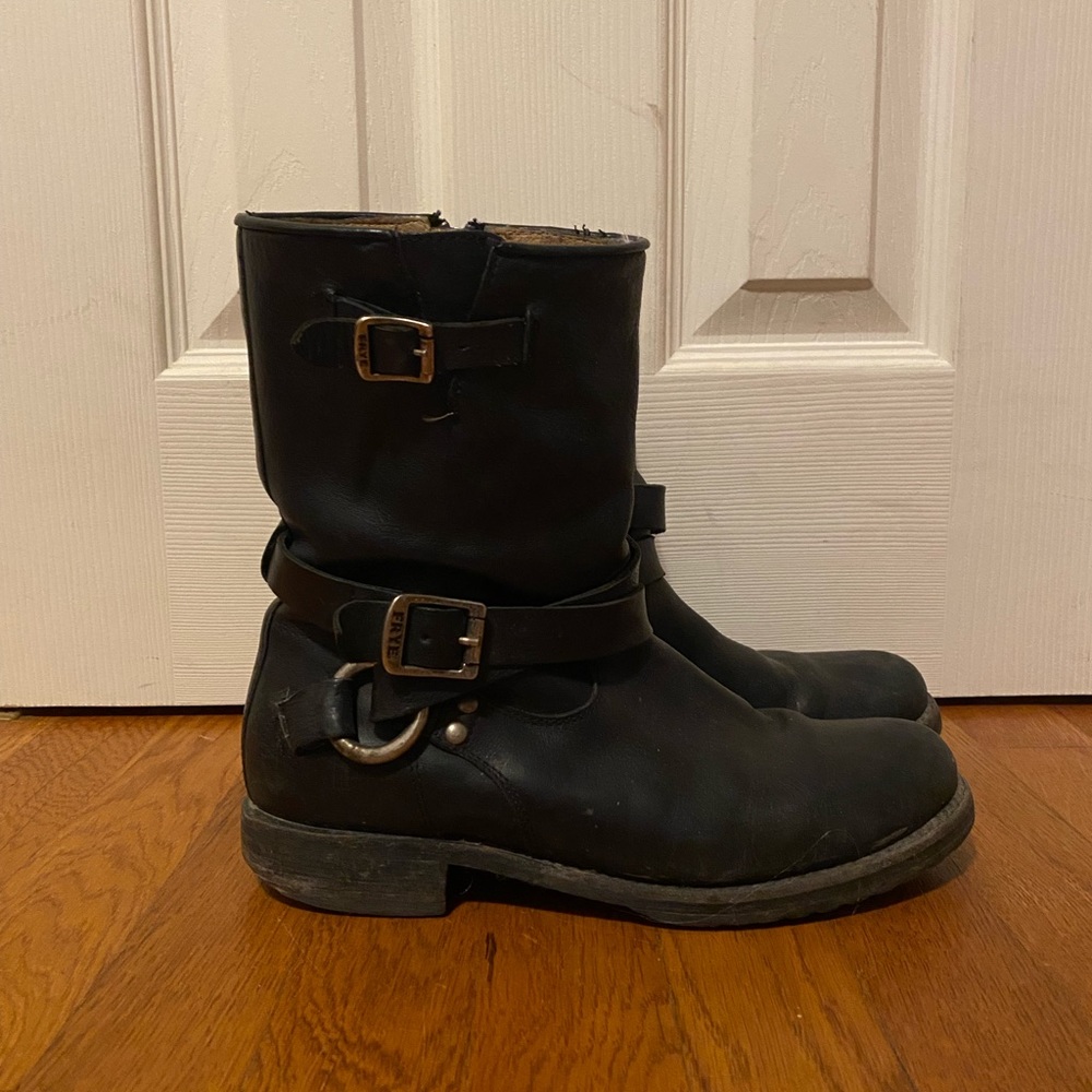 Frye Black Leather Boots